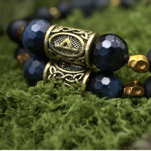 Bracelet Double des Veilleurs — Serment des Runes Anciennes