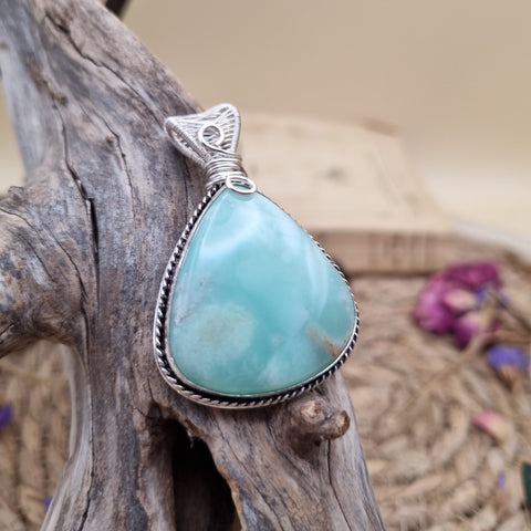 Pendentif Chrysoprase artisanal - Éclat Verdoyant