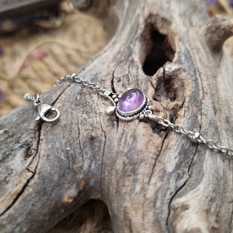 Bracelet artisanal Améthyste - Talisman d'Apaisement