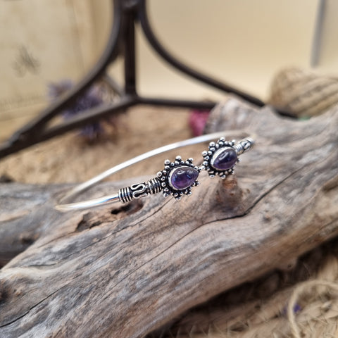 ✨Bracelet “Les Larmes de la Clairière Sacrée” - Améthyste