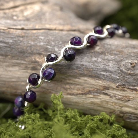 Bracelet d’Elaris — Les Vagues d’Agate Voilée