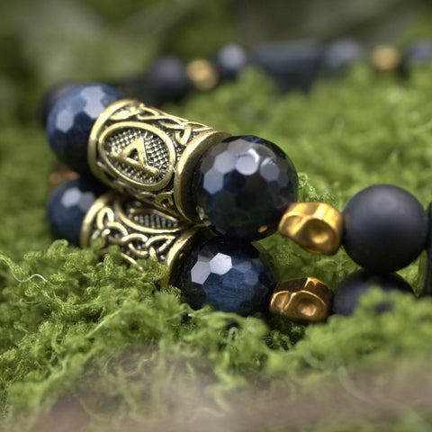 Bracelet Double des Veilleurs — Serment des Runes Anciennes