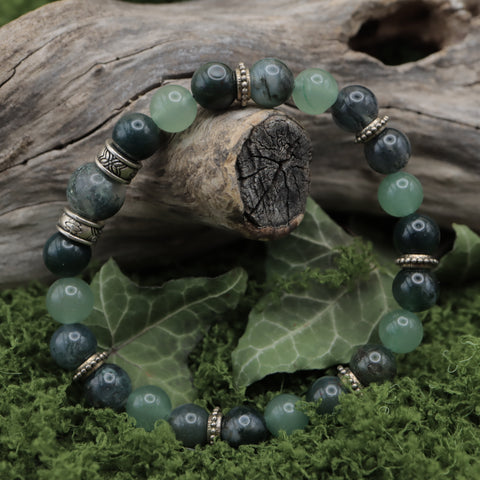 🌿 Bracelet « Sylvarën » — Le Souffle des Bois Anciens