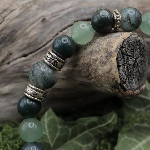 🌿 Bracelet « Sylvarën » — Le Souffle des Bois Anciens