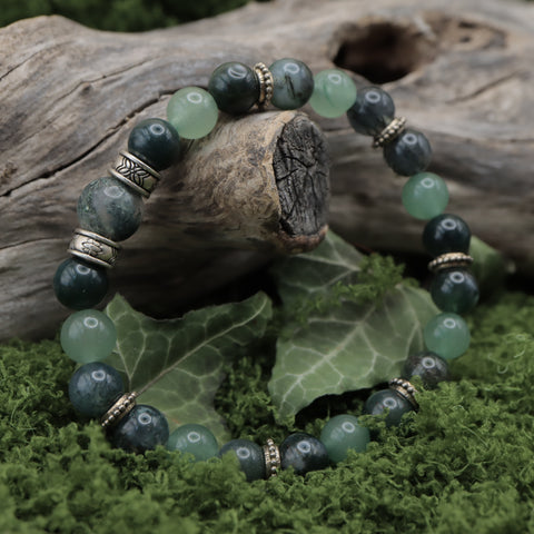 🌿 Bracelet « Sylvarën » — Le Souffle des Bois Anciens