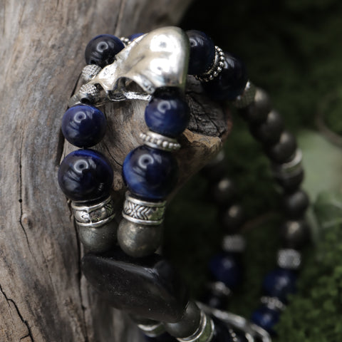 Bracelet Double « Hrafngard » — Les Veilleurs du Crépuscule