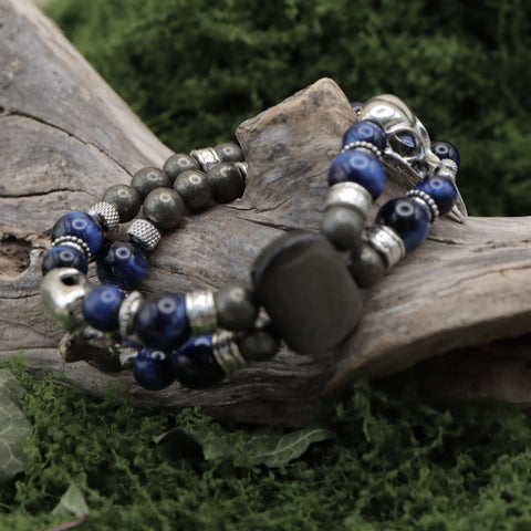 Bracelet Double « Hrafngard » — Les Veilleurs du Crépuscule
