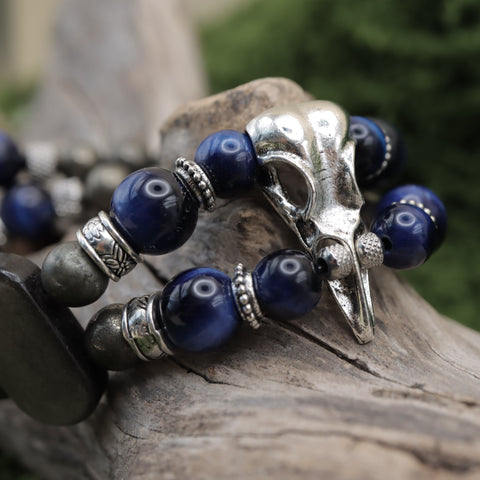 Bracelet Double « Hrafngard » — Les Veilleurs du Crépuscule