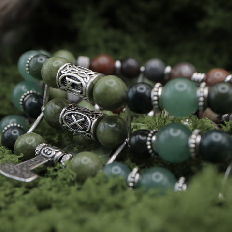 Bracelet Triple d’Eldramor — Le Serment des Terres Vivantes