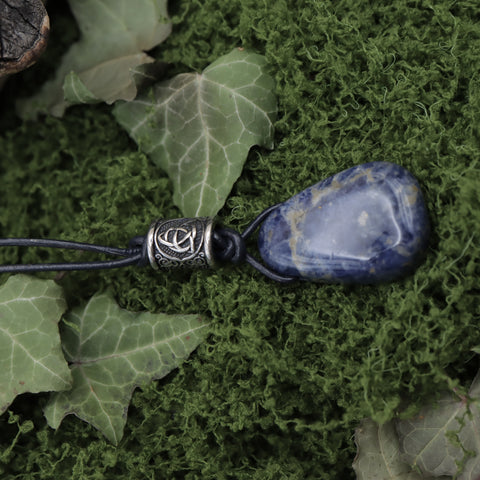 🔵 Collier « Aelmor » — Le Chant des Eaux Anciennes
