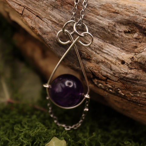 💜 Pendentif en Améthyste — Les Songes de l'Aube Pourpre