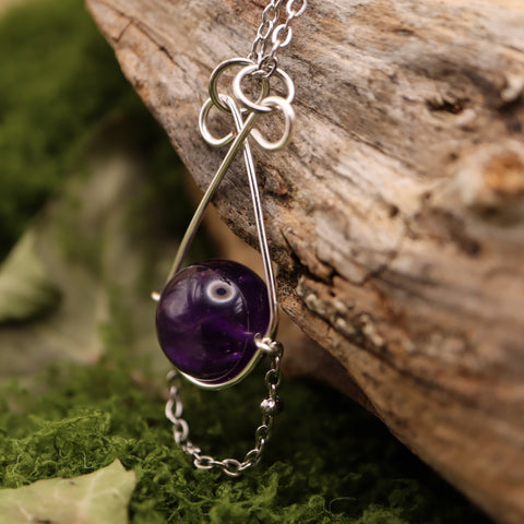 💜 Pendentif en Améthyste — Les Songes de l'Aube Pourpre