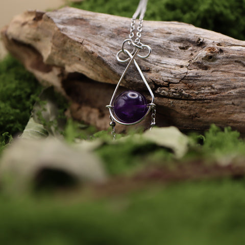 💜 Pendentif en Améthyste — Les Songes de l'Aube Pourpre