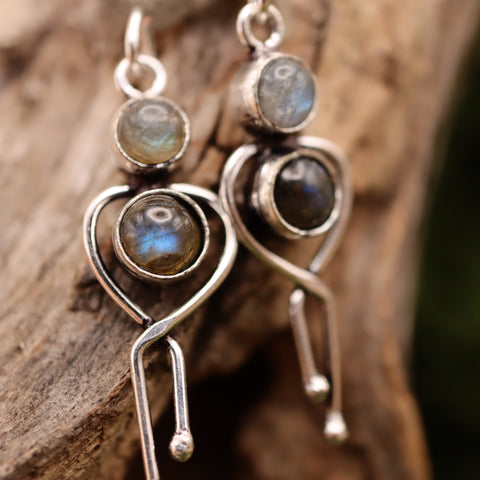 🌙 Boucles d'Oreilles « Elenwë » — Les Reflets des Mondes Cachés