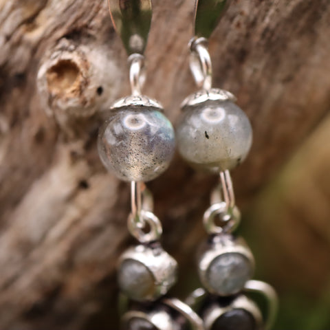 🌙 Boucles d'Oreilles « Elenwë » — Les Reflets des Mondes Cachés
