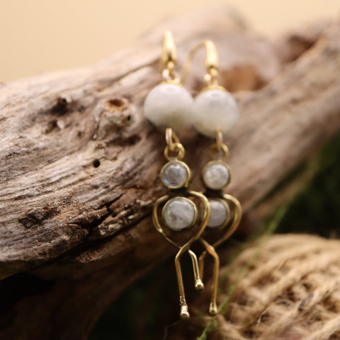 🌙 Boucles d'Oreilles « Lumières d'Aurélune »