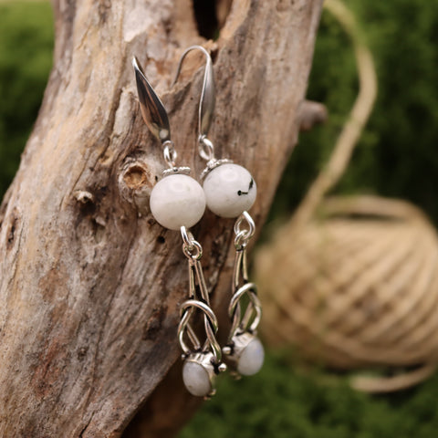 🌙 Boucles d'Oreilles « Éclats de Lunasylve »