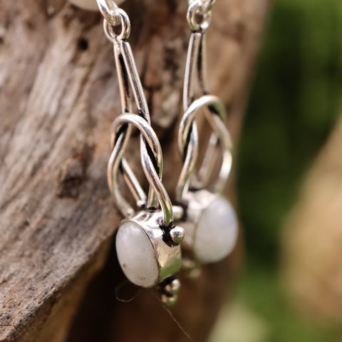 🌙 Boucles d'Oreilles « Éclats de Lunasylve »