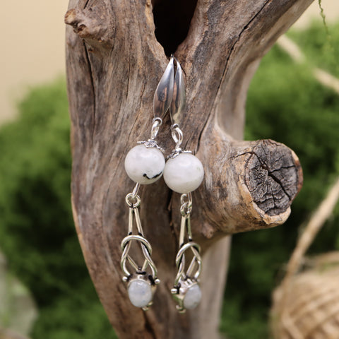 🌙 Boucles d'Oreilles « Éclats de Lunasylve »